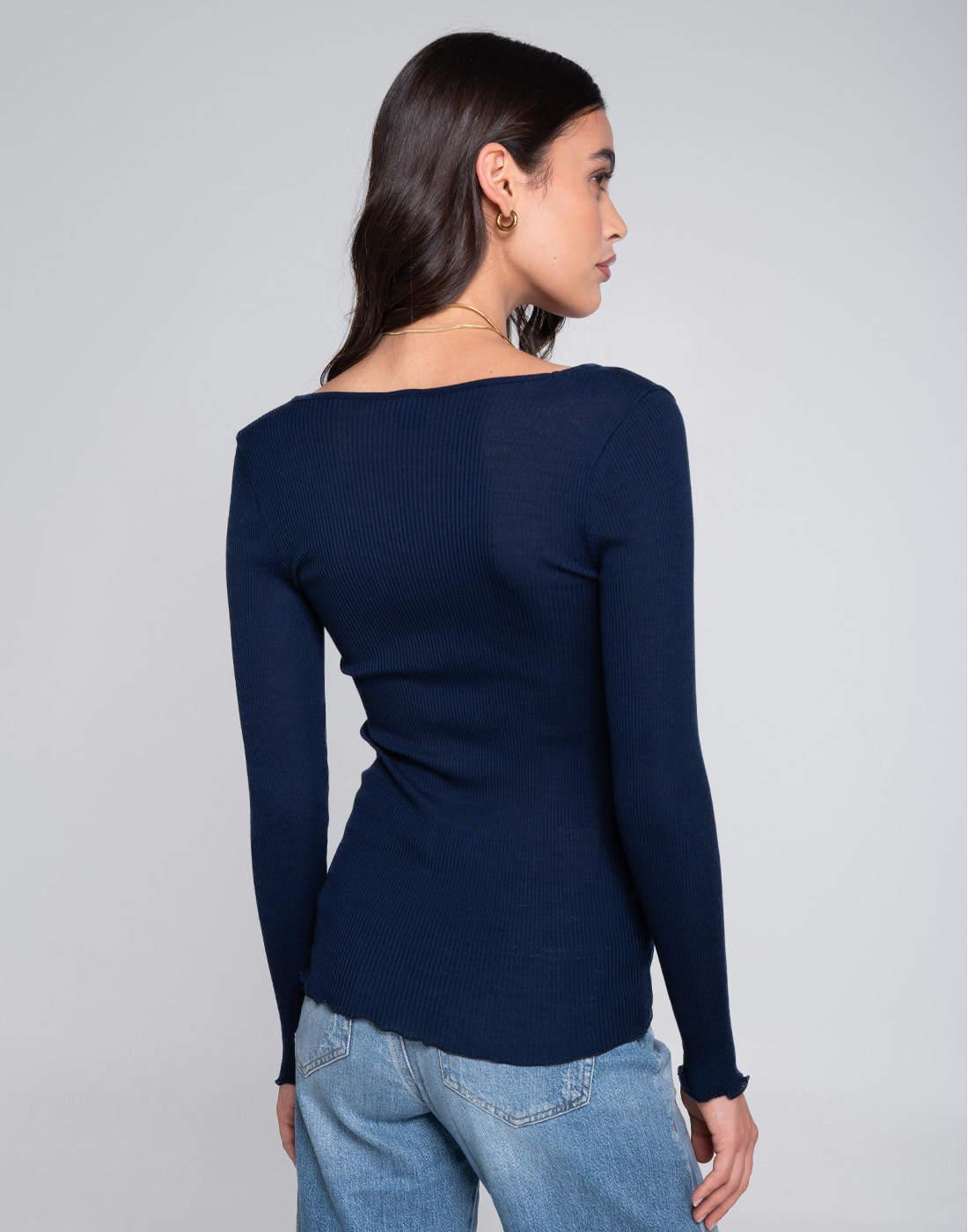 oscalito genser merinoull blå