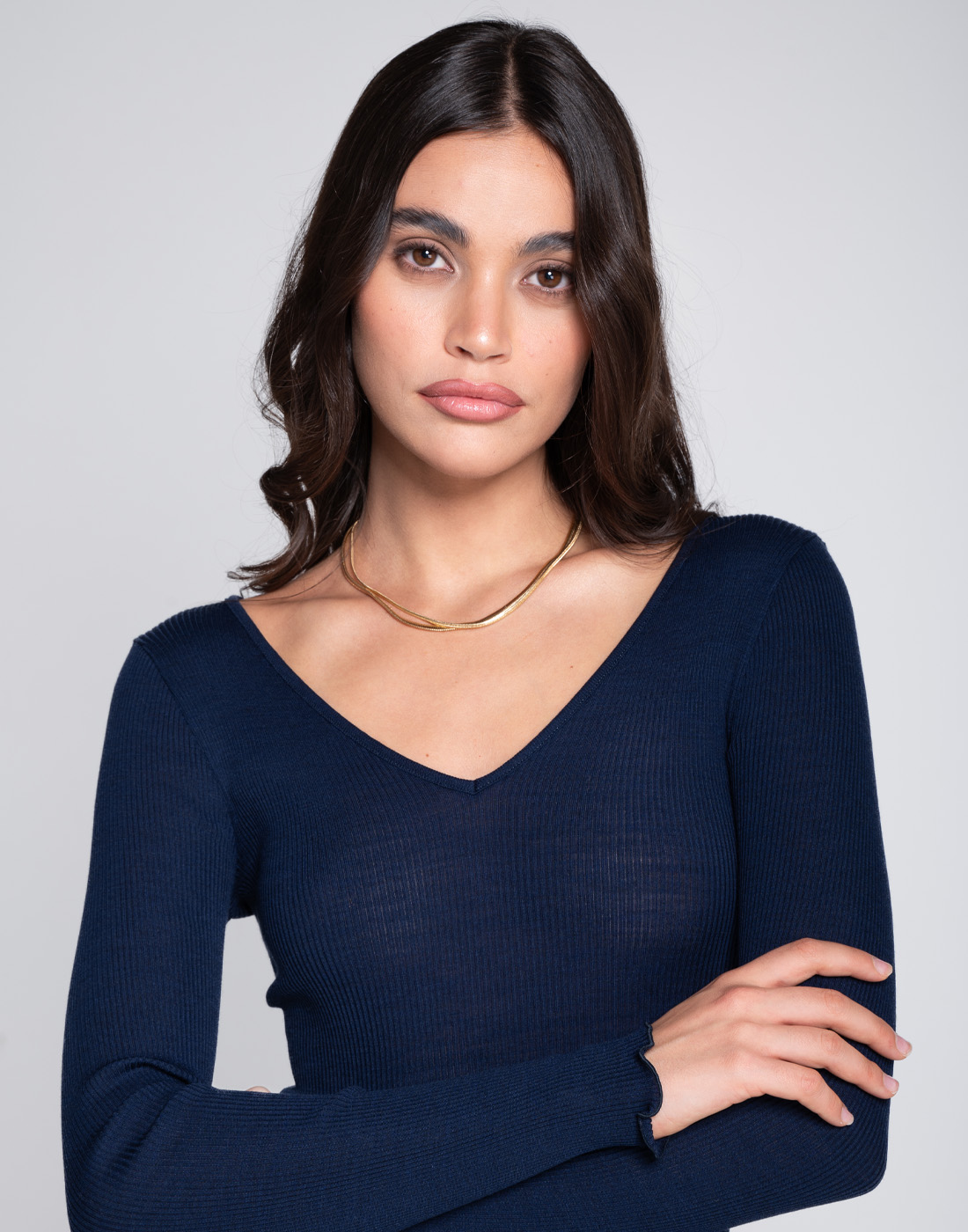 oscalito genser merinoull blå