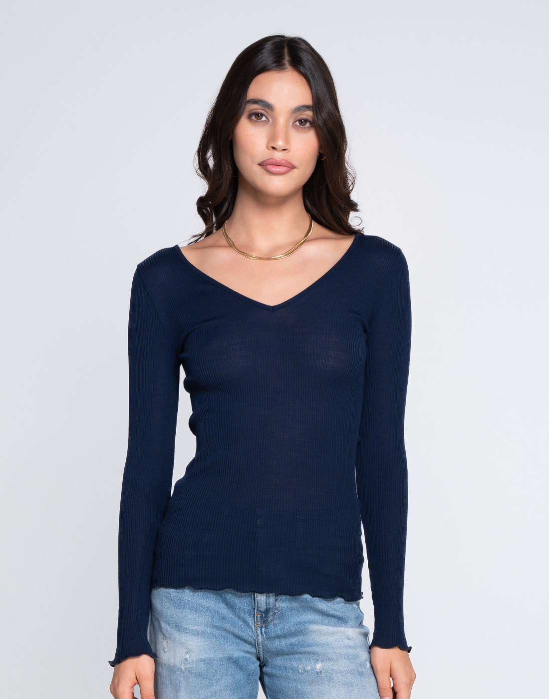 oscalito genser merinoull blå