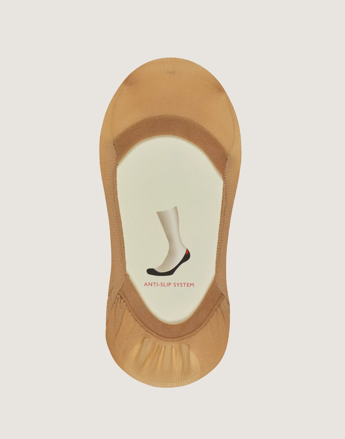 falke elegant step invisibles sokk crystal beige1 falke elegant step sokk crystal beige