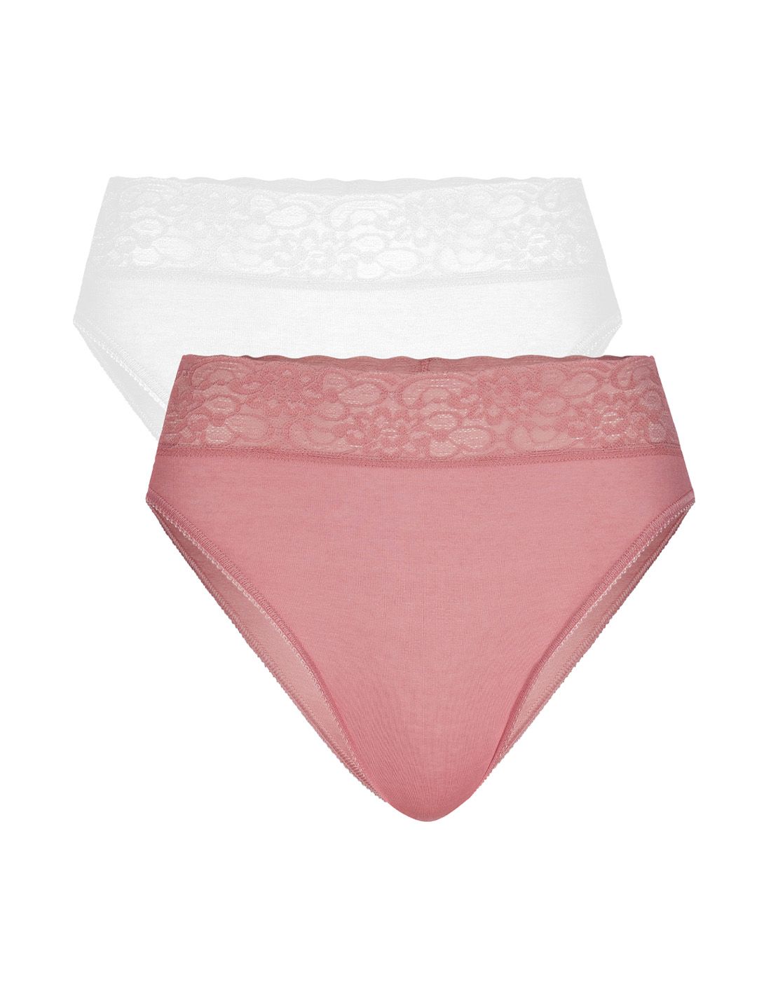 2pk truser i hvit og rosa fra calida