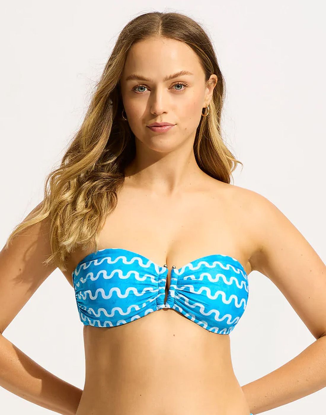 31409DD167-bikinitopp blå bandeau seafolly bikinioverdel beandeau i blå