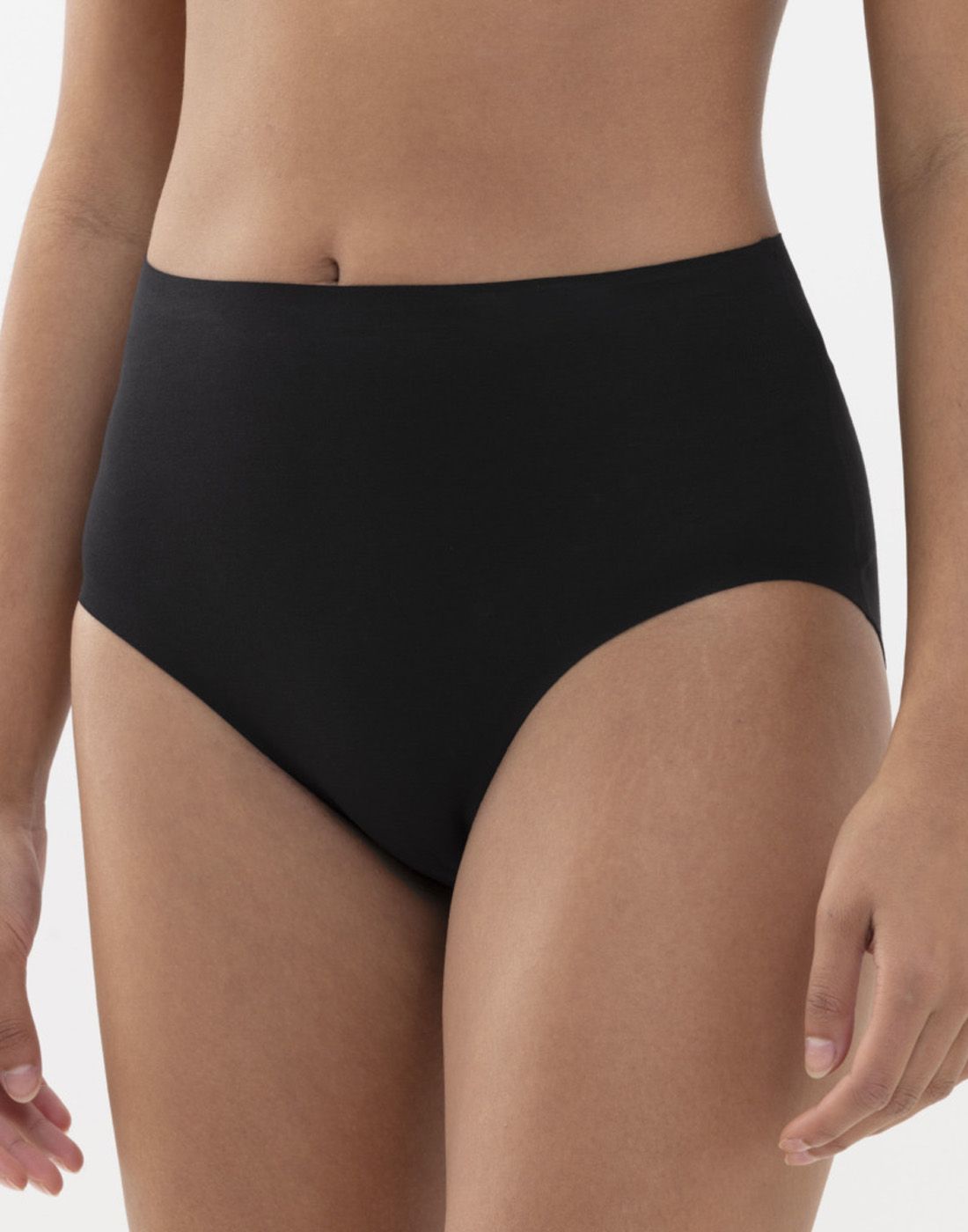 79528 sort 1 Sort sømløs bomullstruse på underkropp