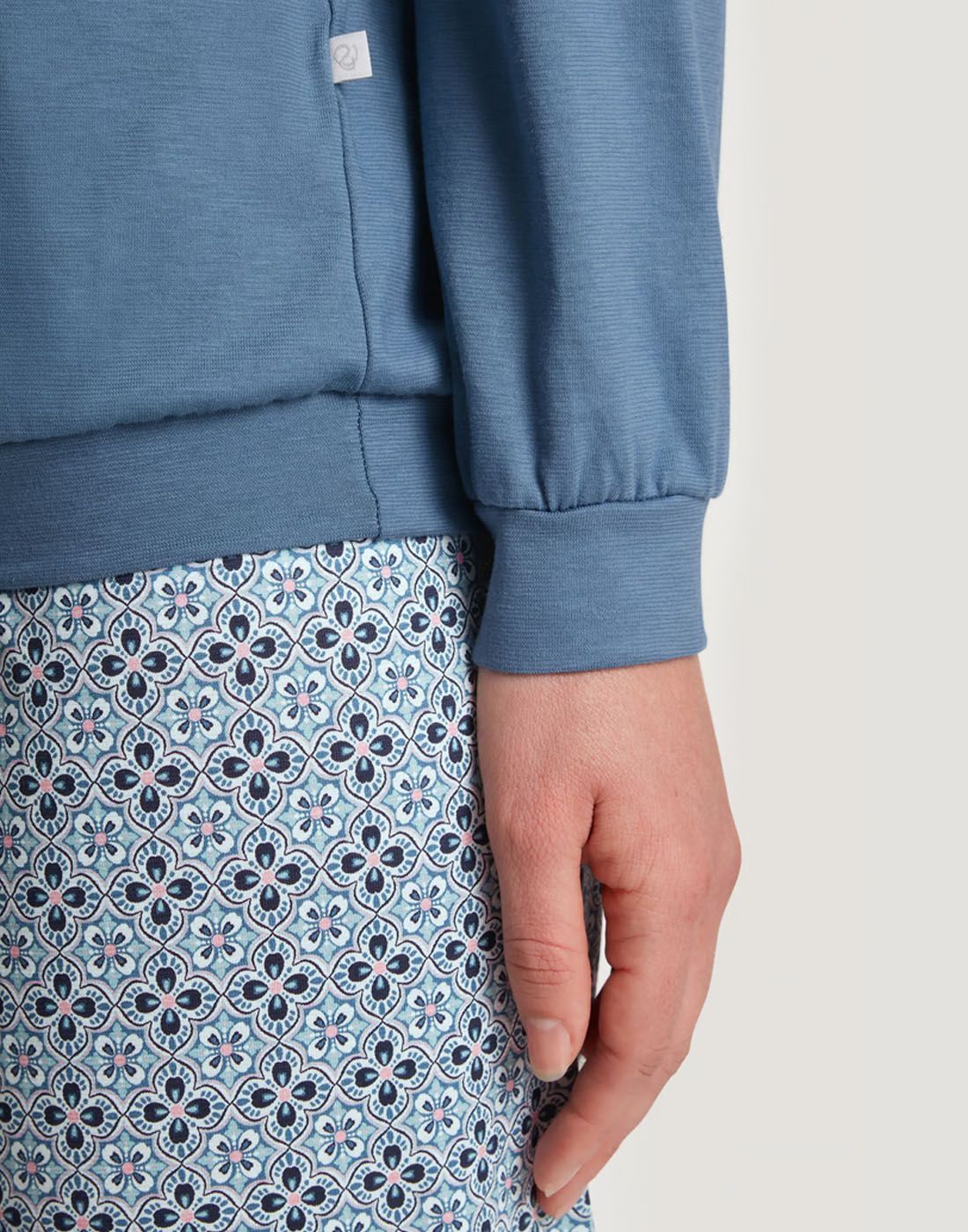 Calida Ornament dreams 41239 placid blue detalj