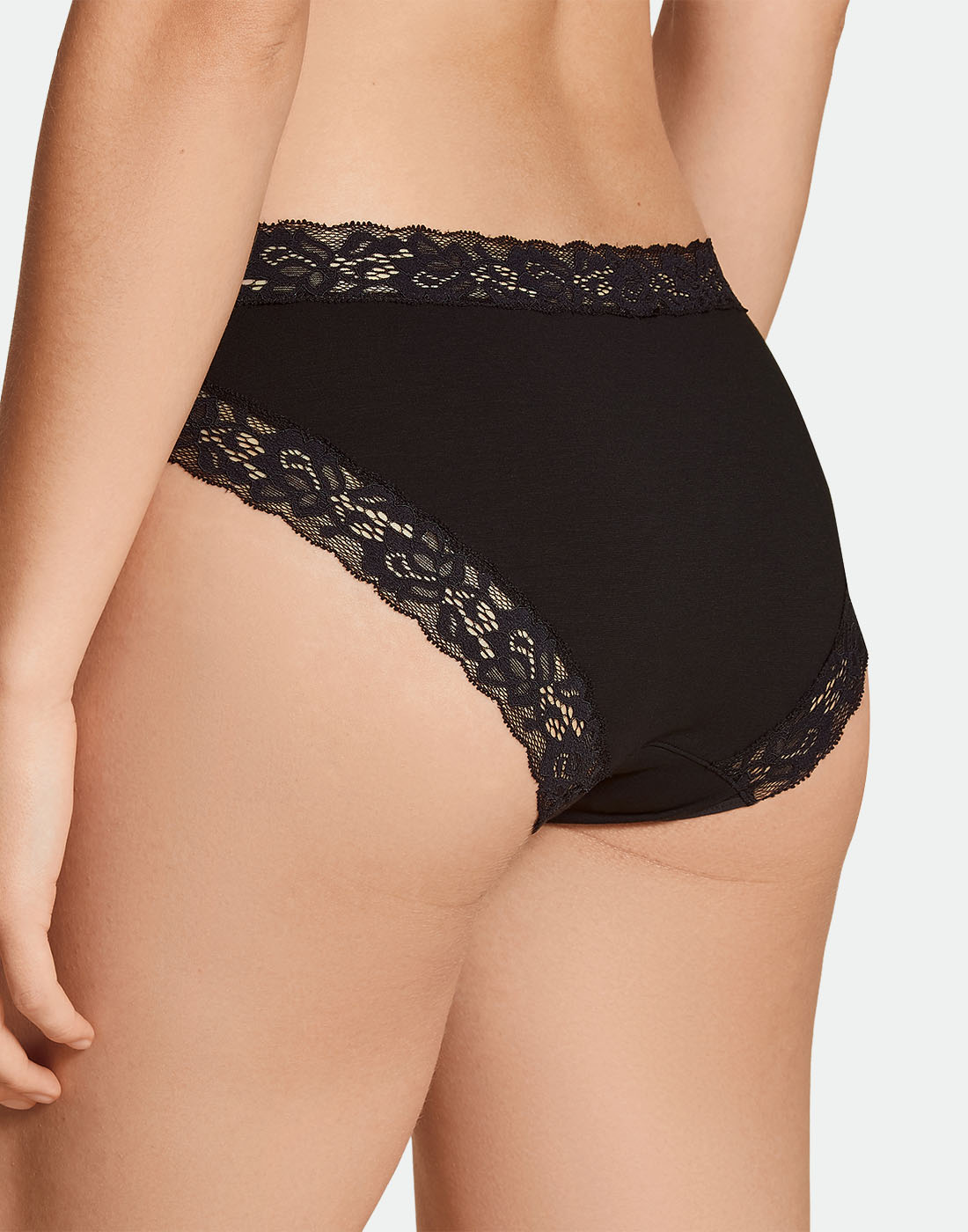 Calida natural comfort lace truse svart