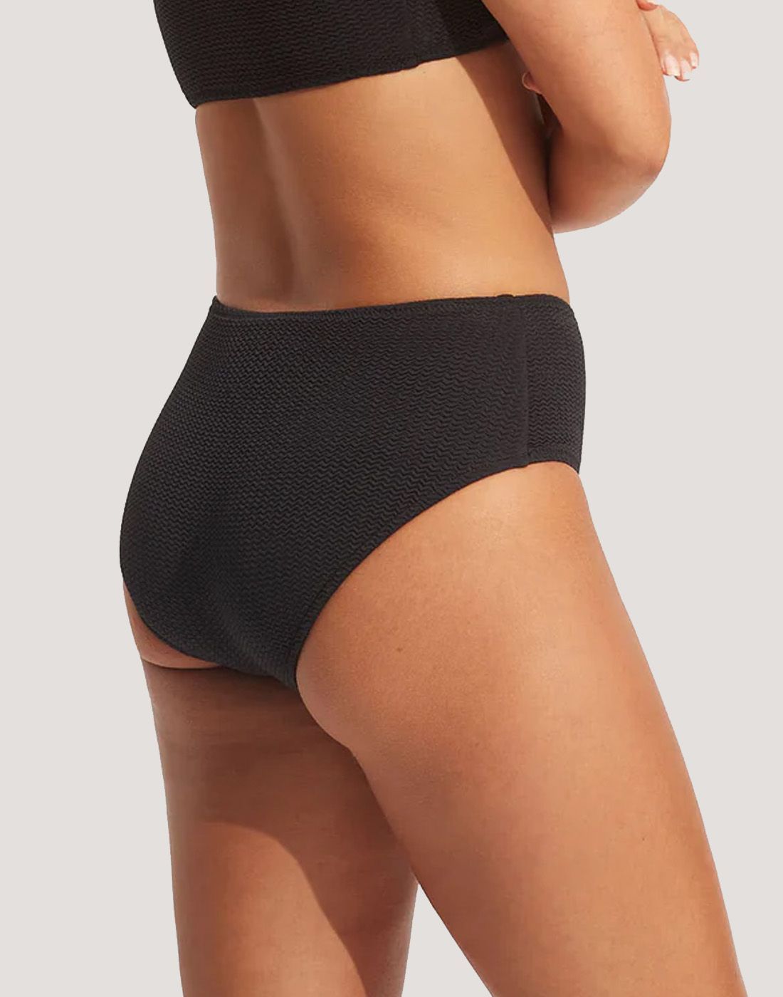 Seafolly Sea Dive Høy Bikinitruse Svart1