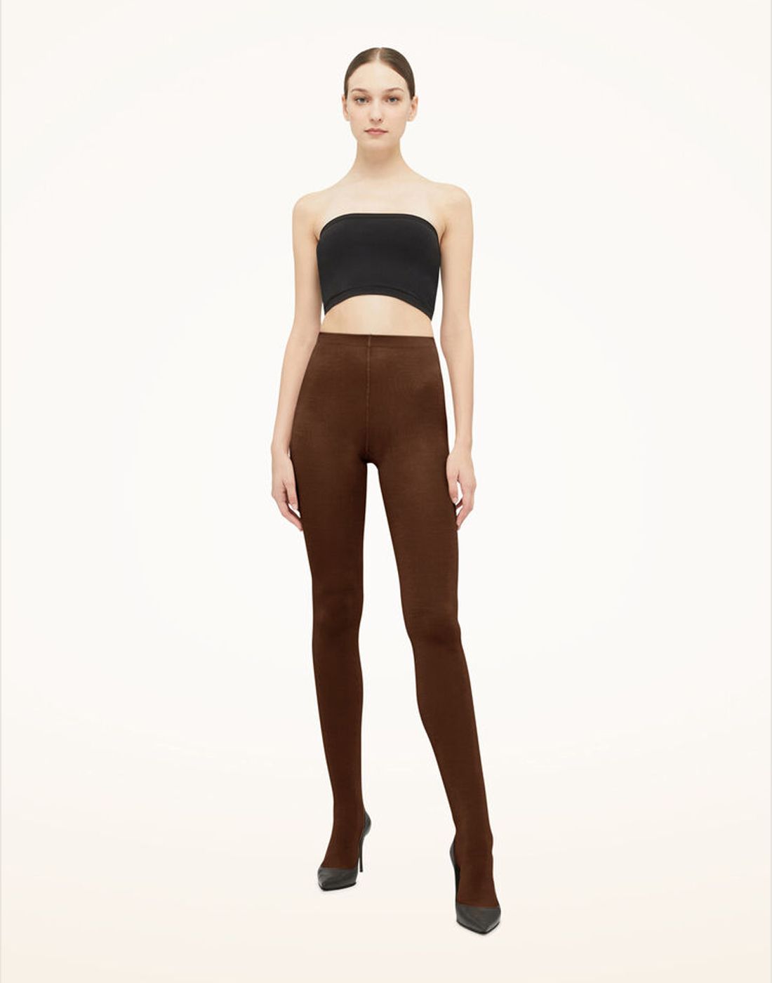 Wolford merino umber brun strømpebukse wolford merino ull strømpebukse umber brun