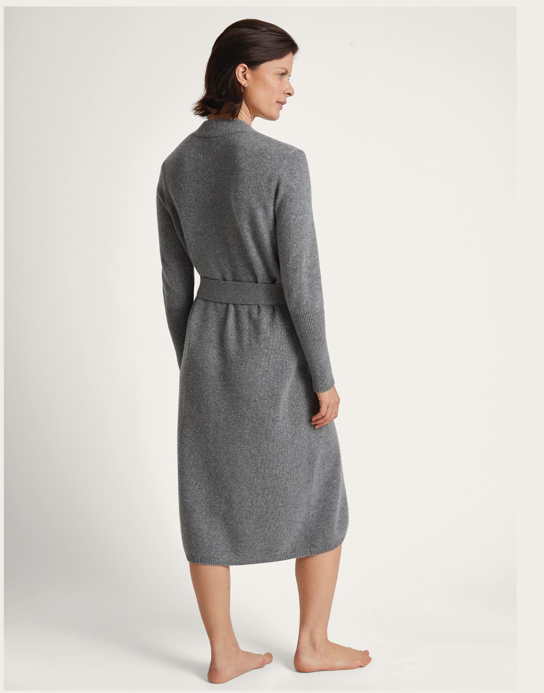 ull morgenkåpe calida grå