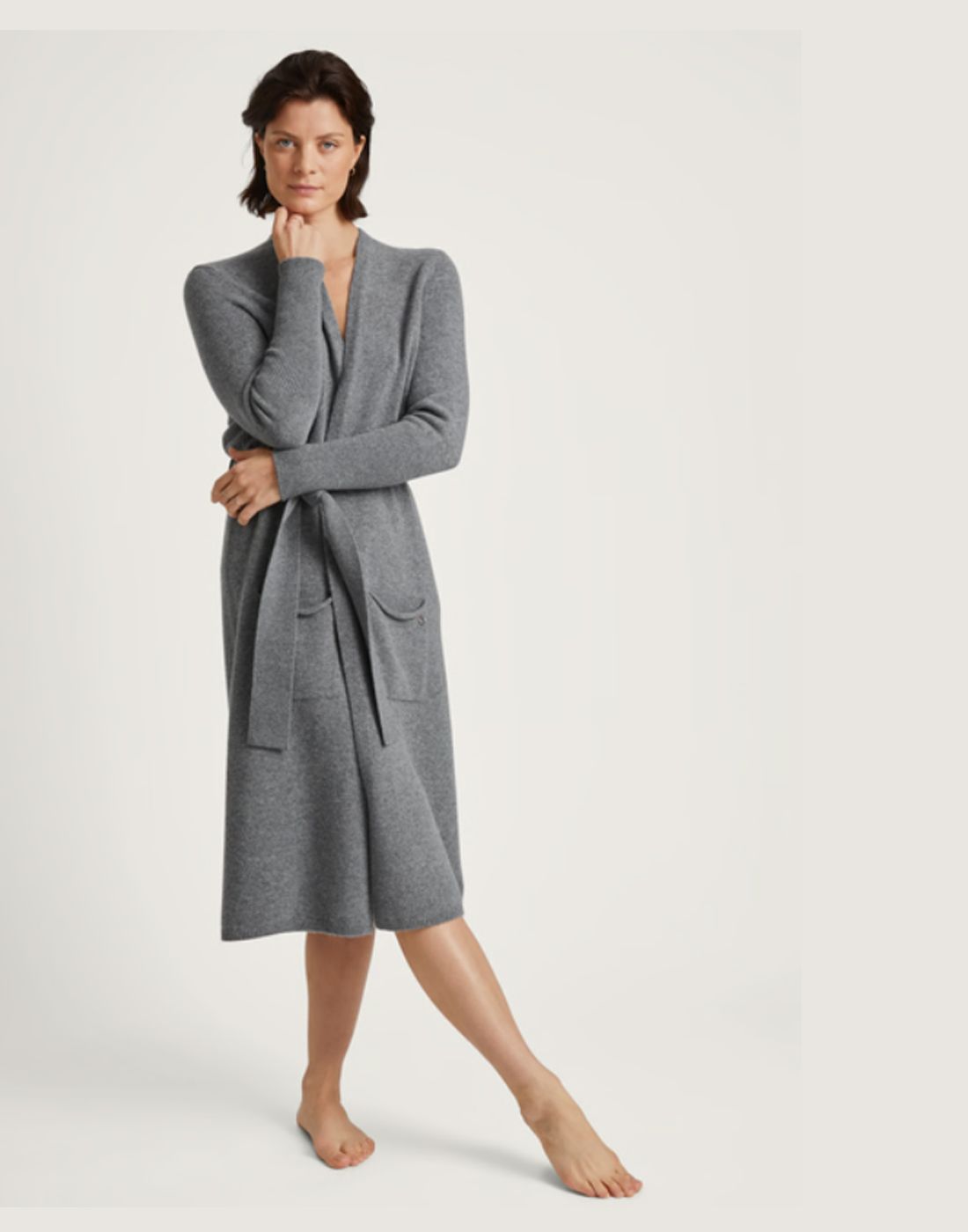 ull morgenkåpe calida grå1