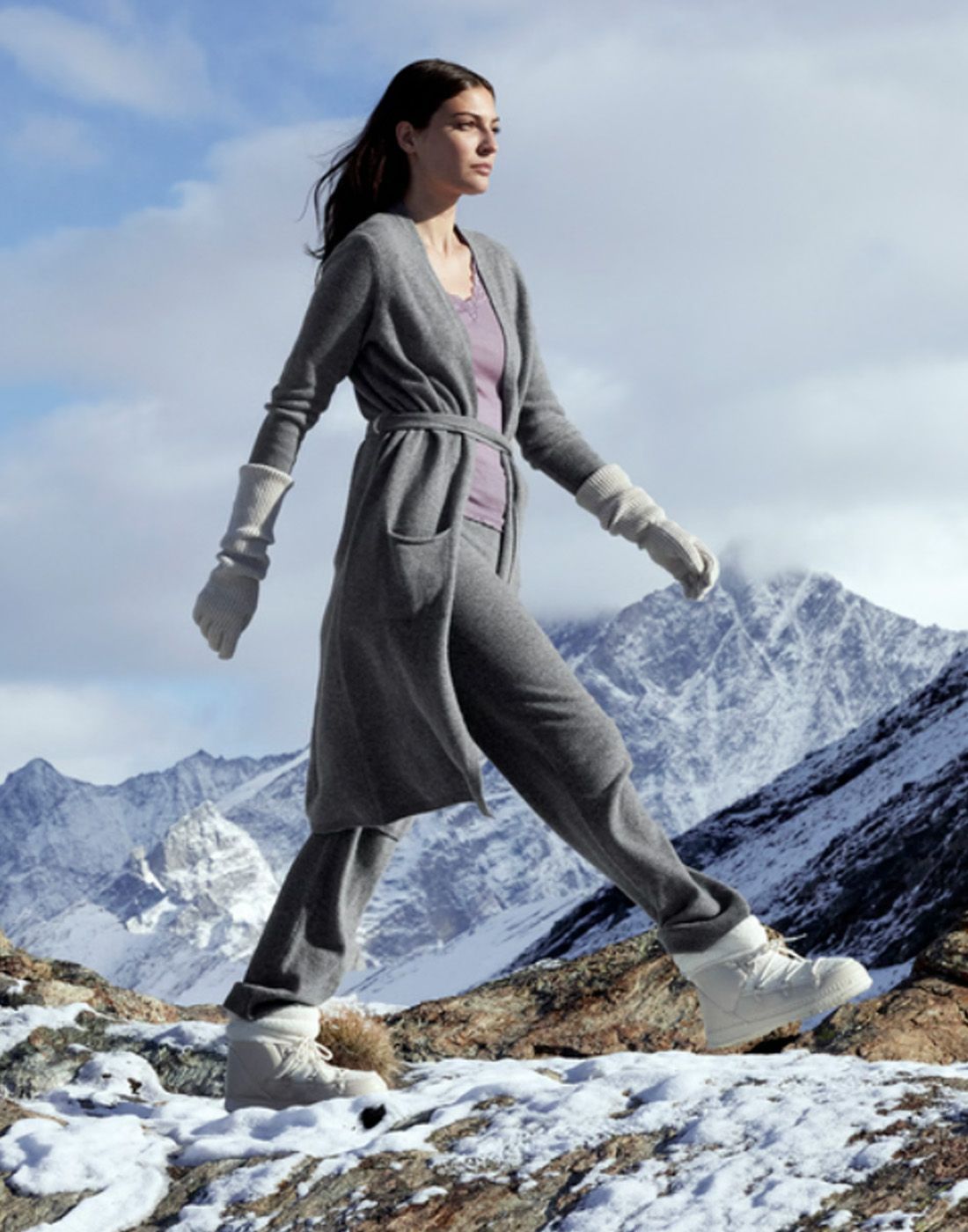 ull morgenkåpe calida grå2