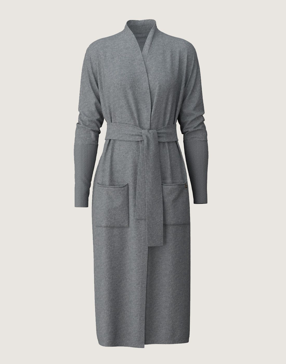 ull morgenkåpe calida grå3