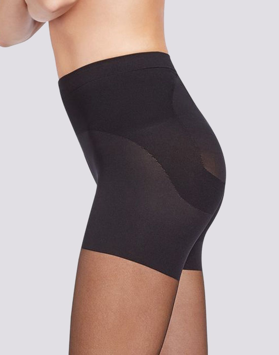 15 denier hold in strømpebukse svart