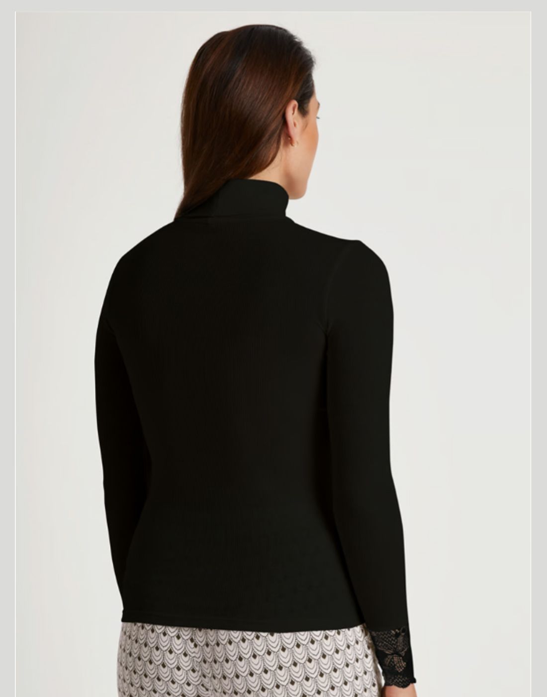 calida silky wool glam ullgenser svart blonder