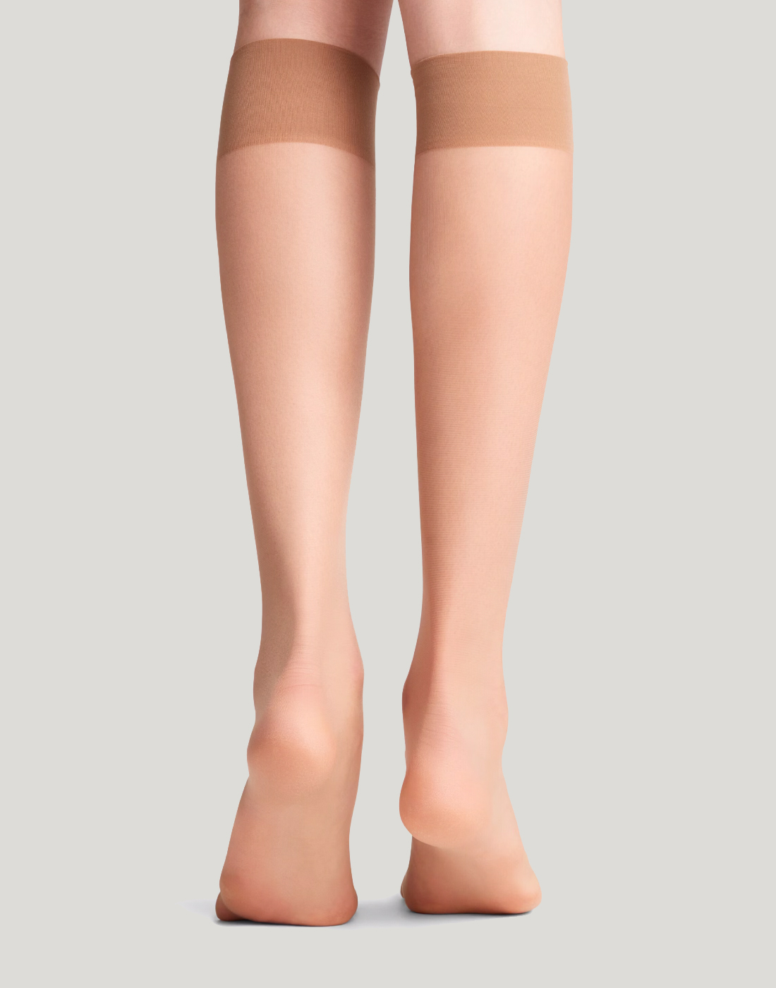 falke seidenglatt knestrømpe 15 denier powder beige