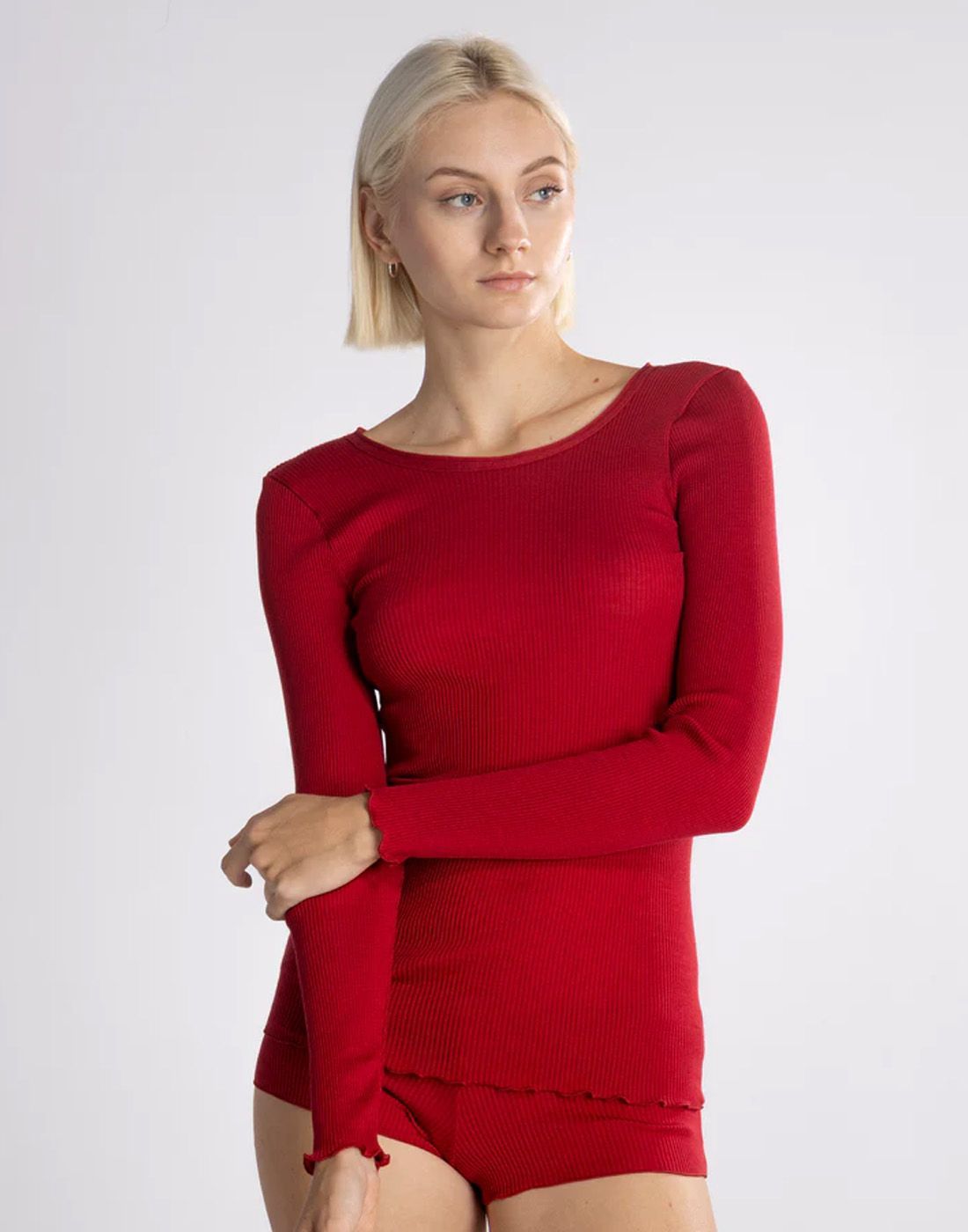 oscalito ull silke genser rosso