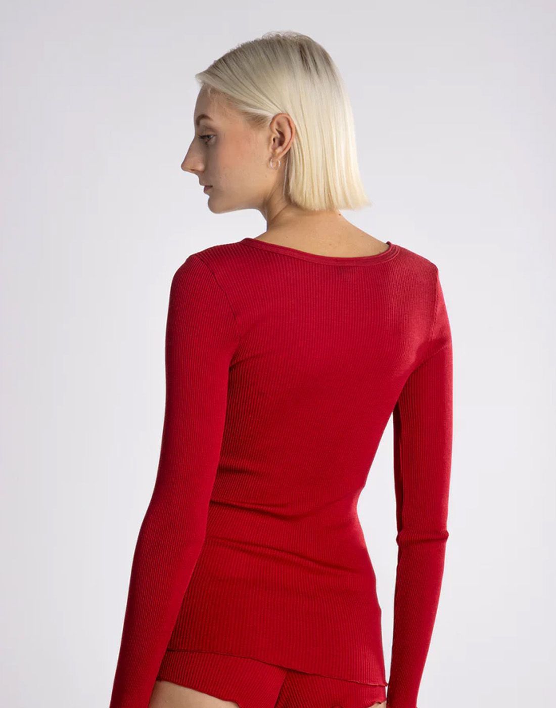 oscalito ull silke genser rosso