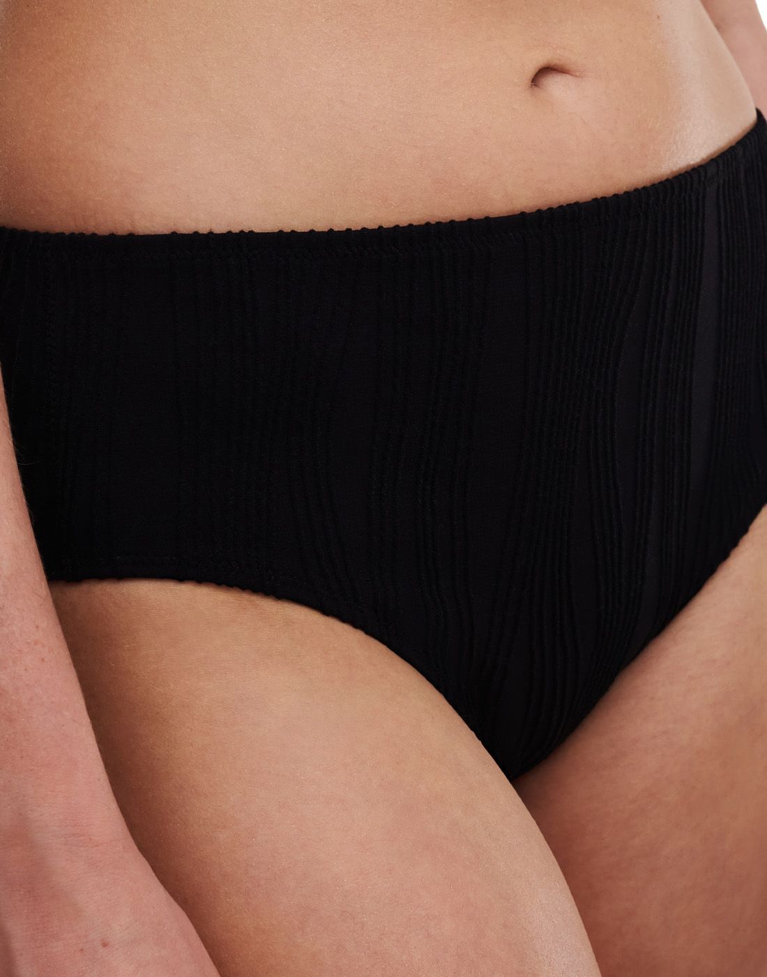 chantelle pulp high waist bikinitruse svart3 chantelle pulp høy bikinitruse svart