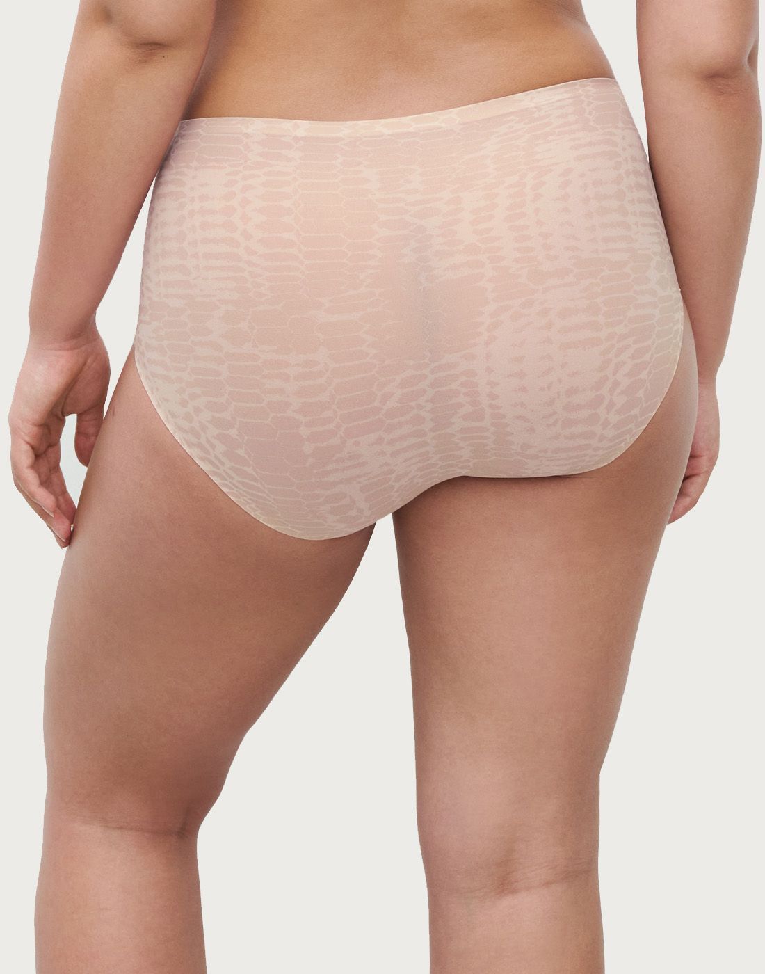 chantelle softstretch high waist truse light snake print1 chantelle softstretch høy truse snake print mønster