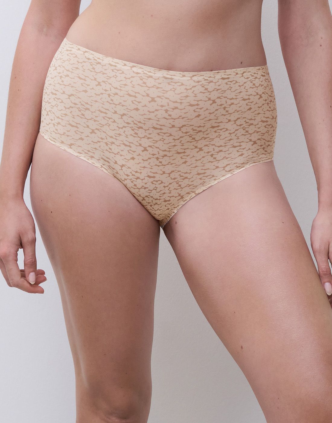 chantelle softstretch high waist truse norah nude print3 chantelle softstretch høy truse nude mønster