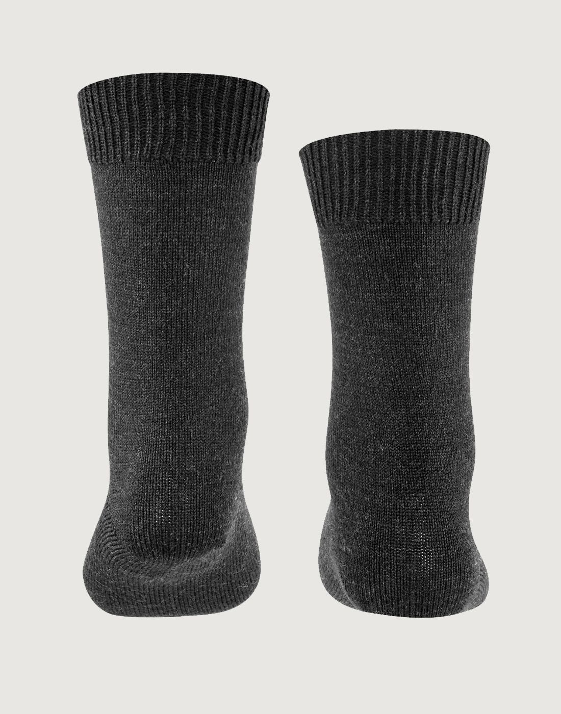 falke comfort wool ullsokk mørk grå