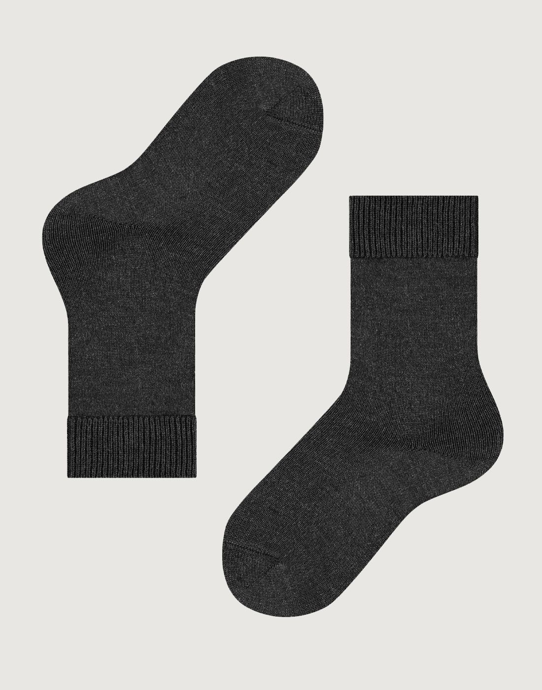 falke comfort wool ullsokk mørk grå