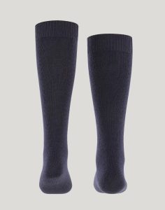 falke comfort wool knestrømpe ull dark marine