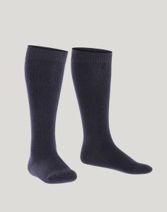 falke comfort wool knestrømpe ull dark marine