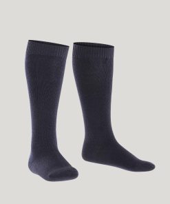 falke comfort wool knestrømpe ull dark marine