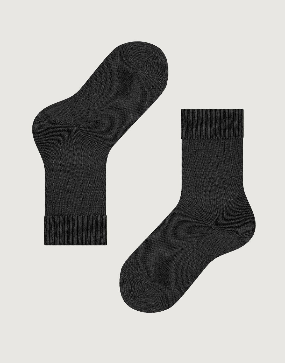 falke comfort wool sokk black svart ull