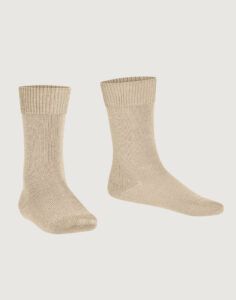 falke comfort wool ullsokk cream beige