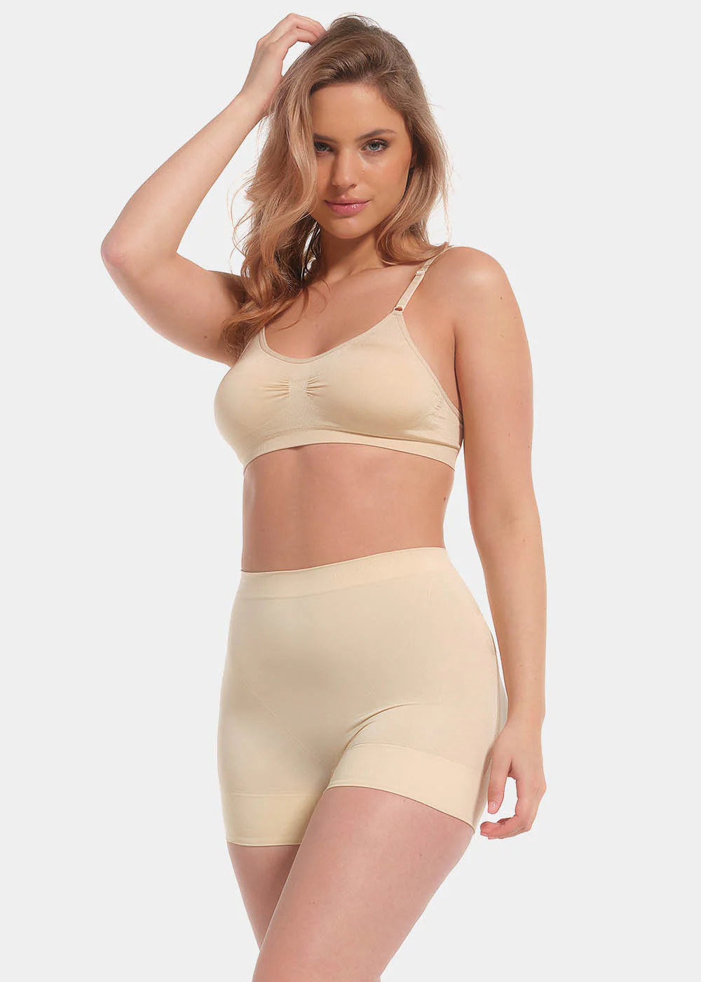 40BH_Latte_Front_11_G magic bodyfashion booty booster truse med rumpeinnlegg beige