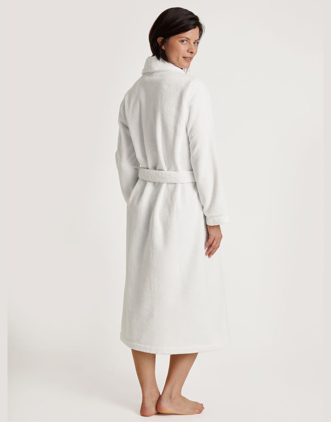 Calida 61302 white morgenkape back