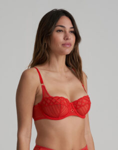 Marie jo jhana balconette blonde bh i fiesta rød.