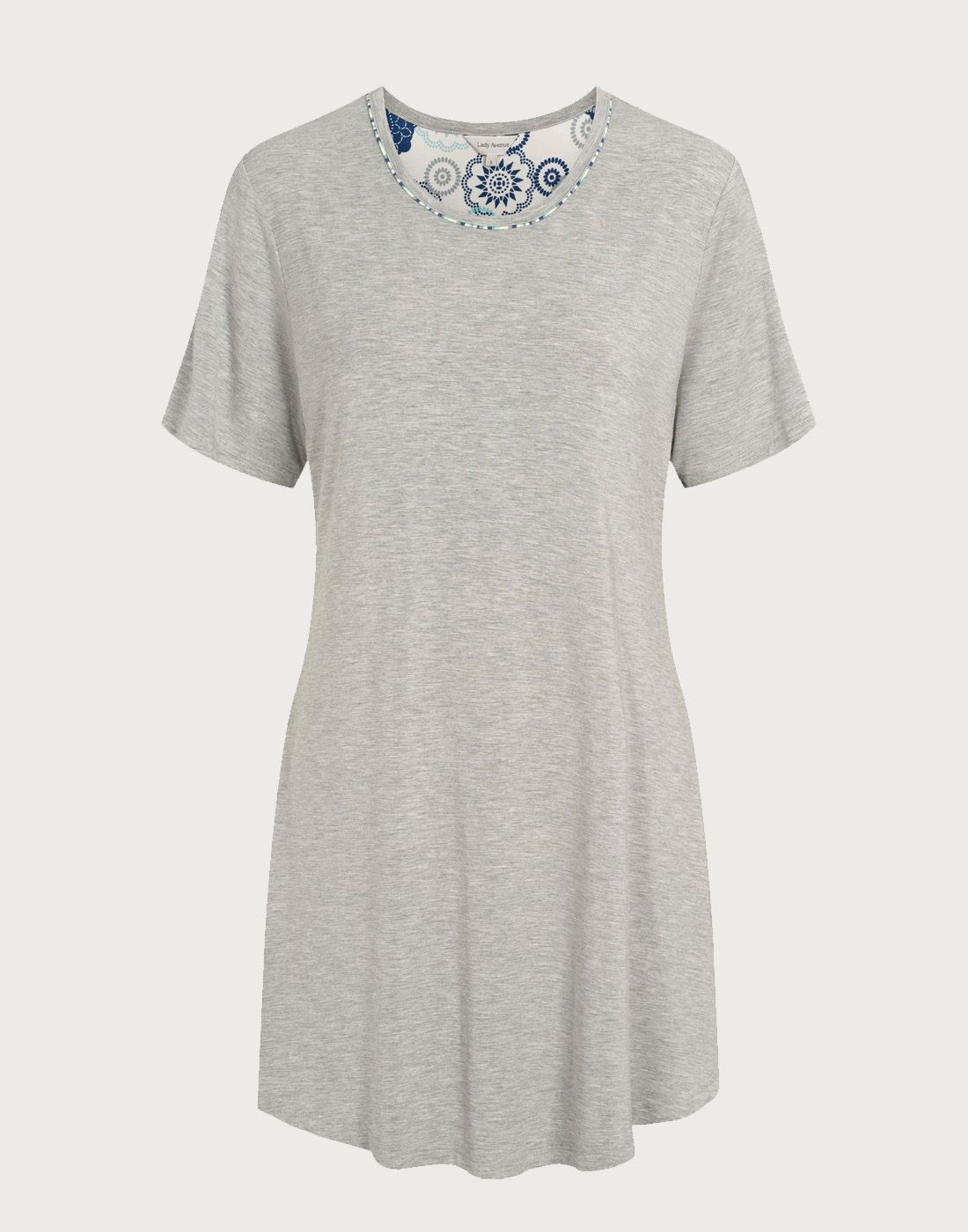 lady avenue bambus nattkjole grå lady avenue bambus nattkjole grå