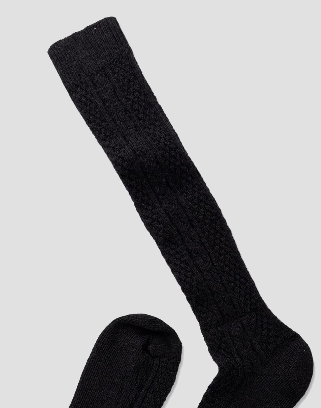 note ull overknee strømpe black