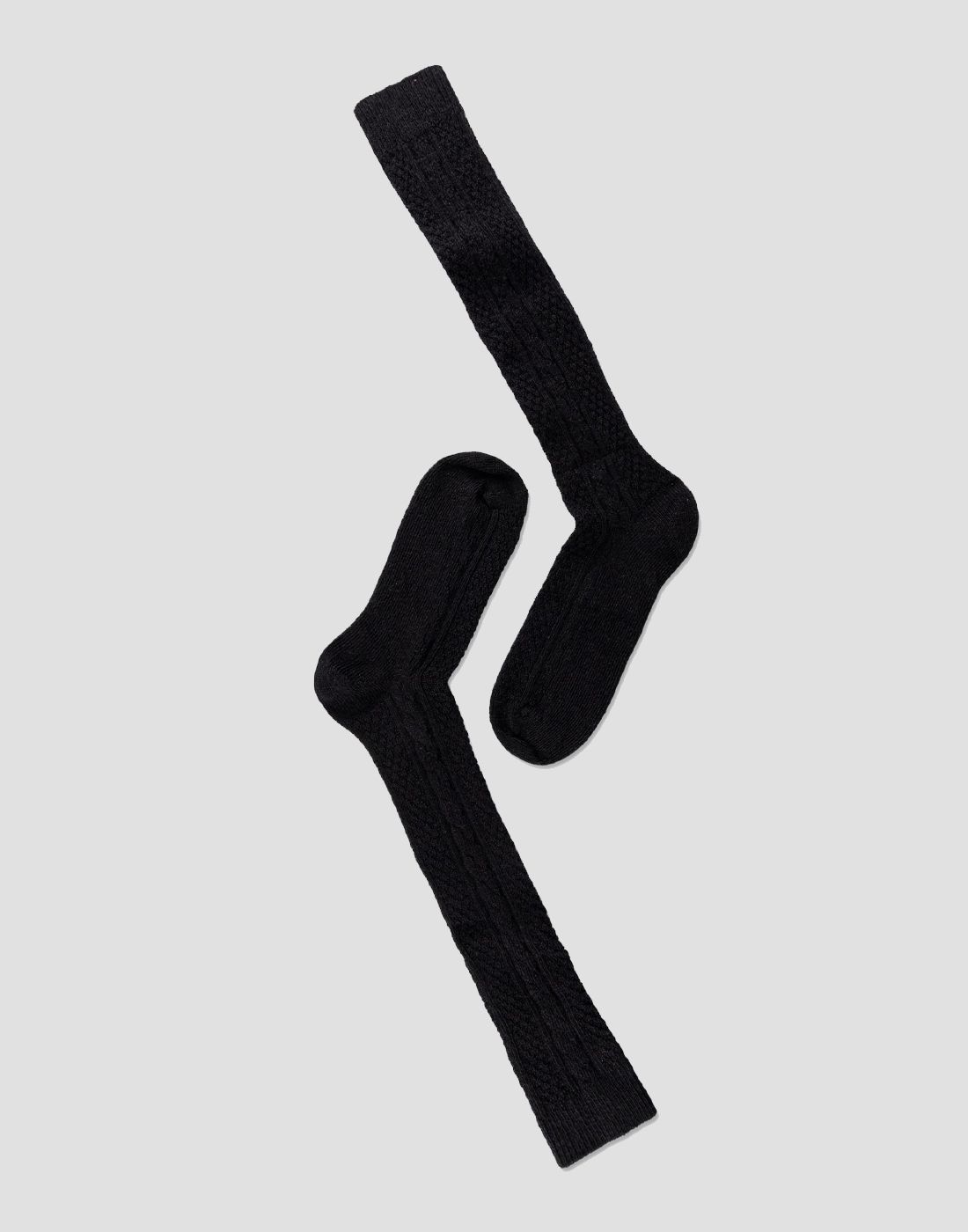 note ull overknee strømpe black