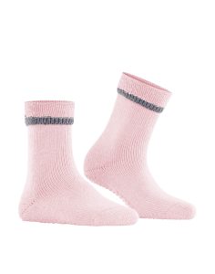 falke cuddle pads antiskli ullsokk rosa