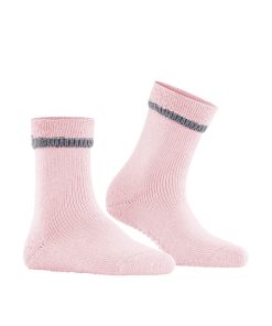 falke cuddle pads antiskli ullsokk rosa