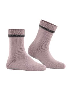 falke cuddle pads antiskli ullsokk rosa