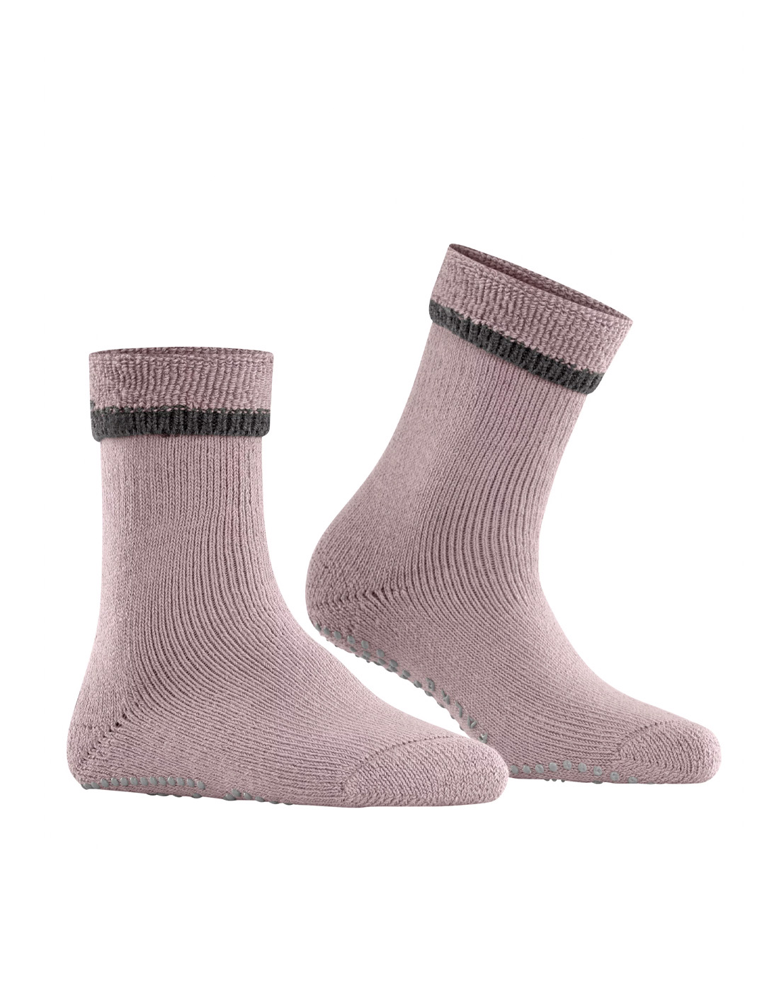 falke cuddle pads antiskli ullsokk rosa