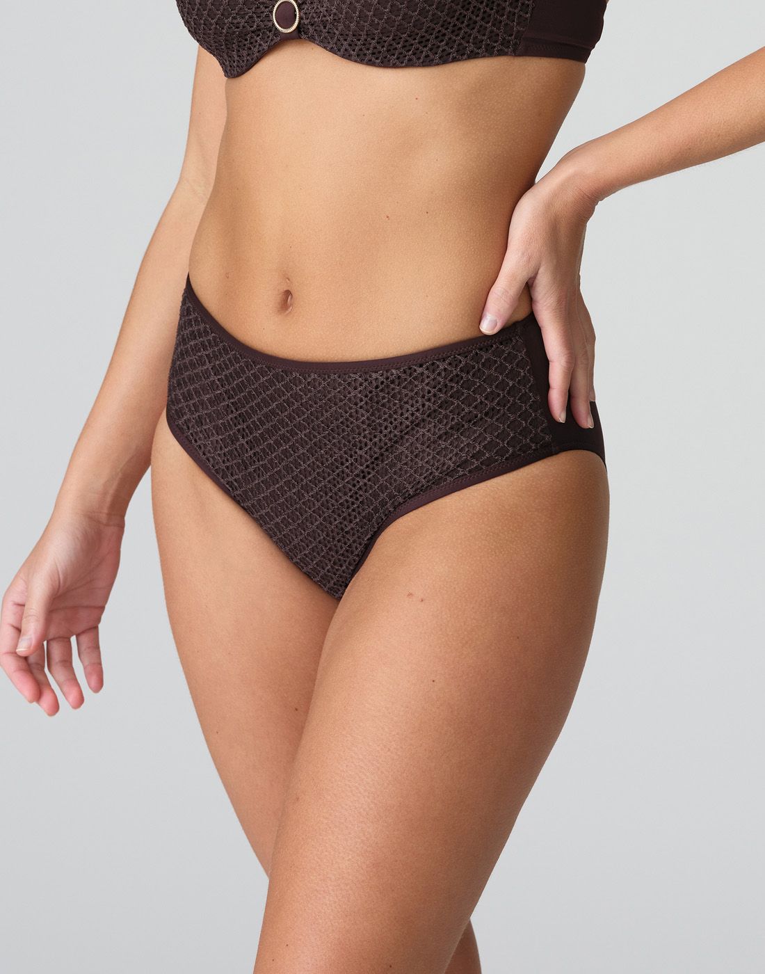 marie jo tomar high waist bikinitruse mørk brun3 marie jo tomar høy bikinitruse mørk brun