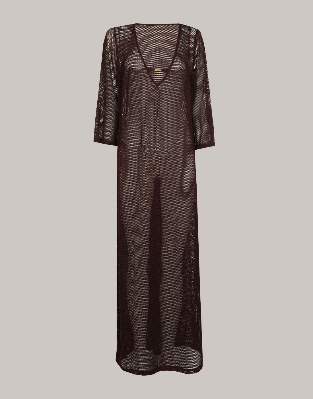 marie jo tomar strand kjole mørk brun