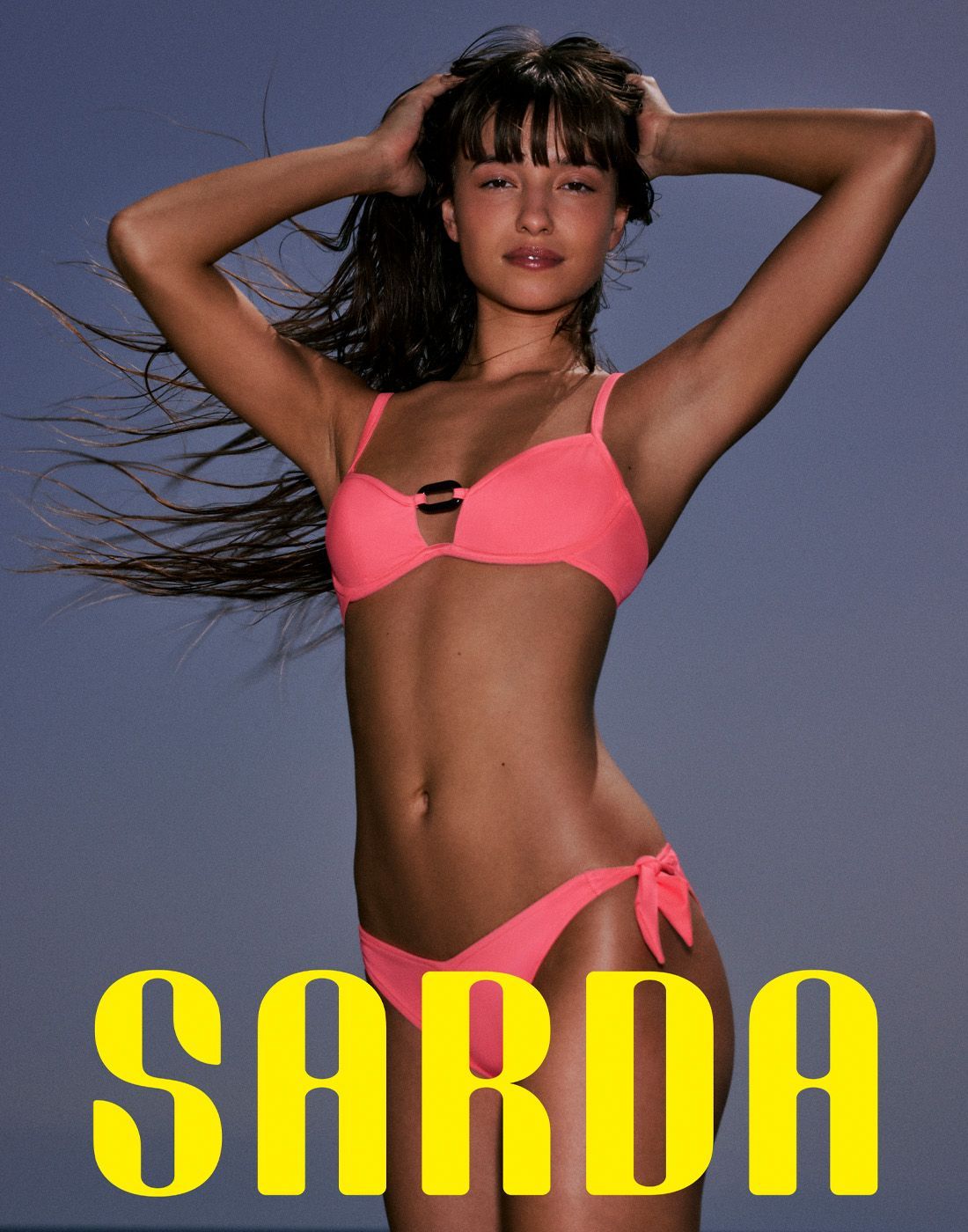 sarda buchanan bikinitruse med knyting rosa