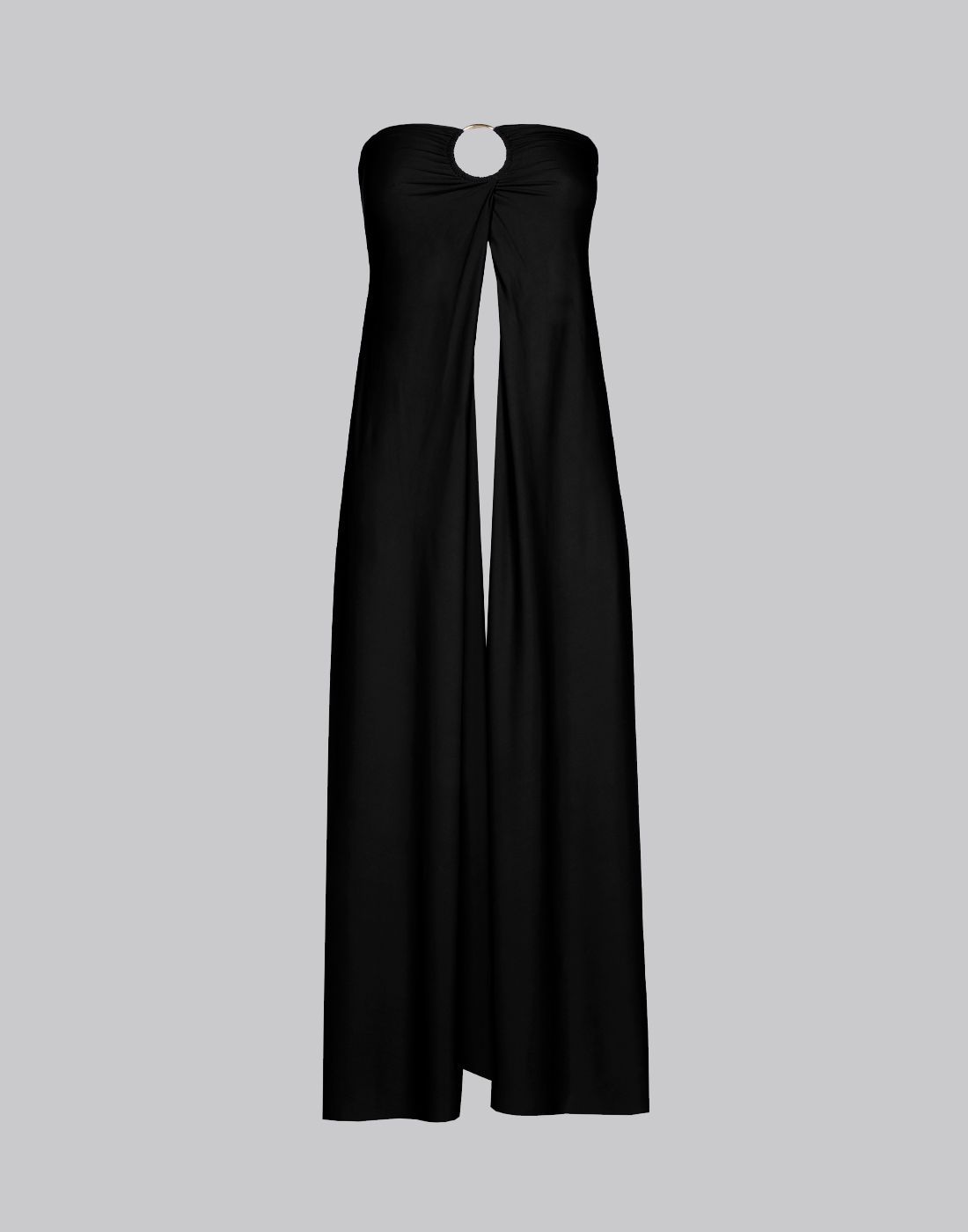 strandskjørt kjole svart sarda med splitt