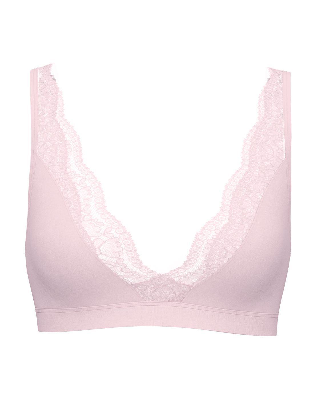 calida bh topp modal sense rosa med blonder