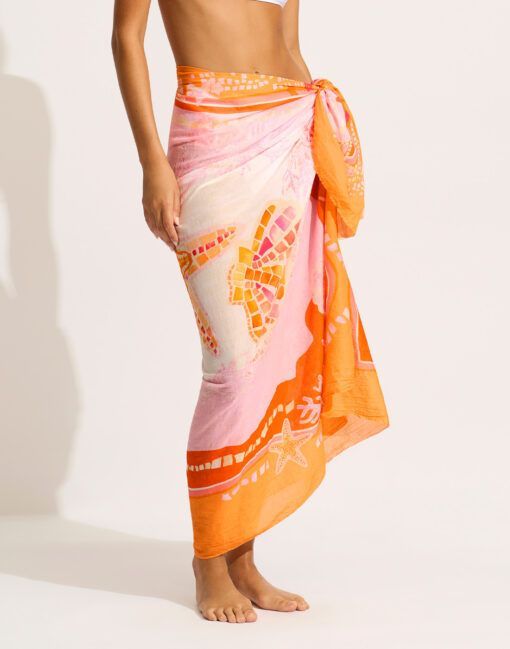 Seafolly la mer sarong white