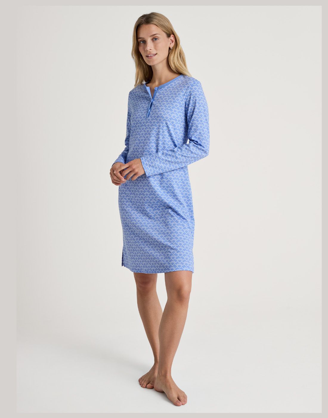 calida nattkjole hydrengea blå