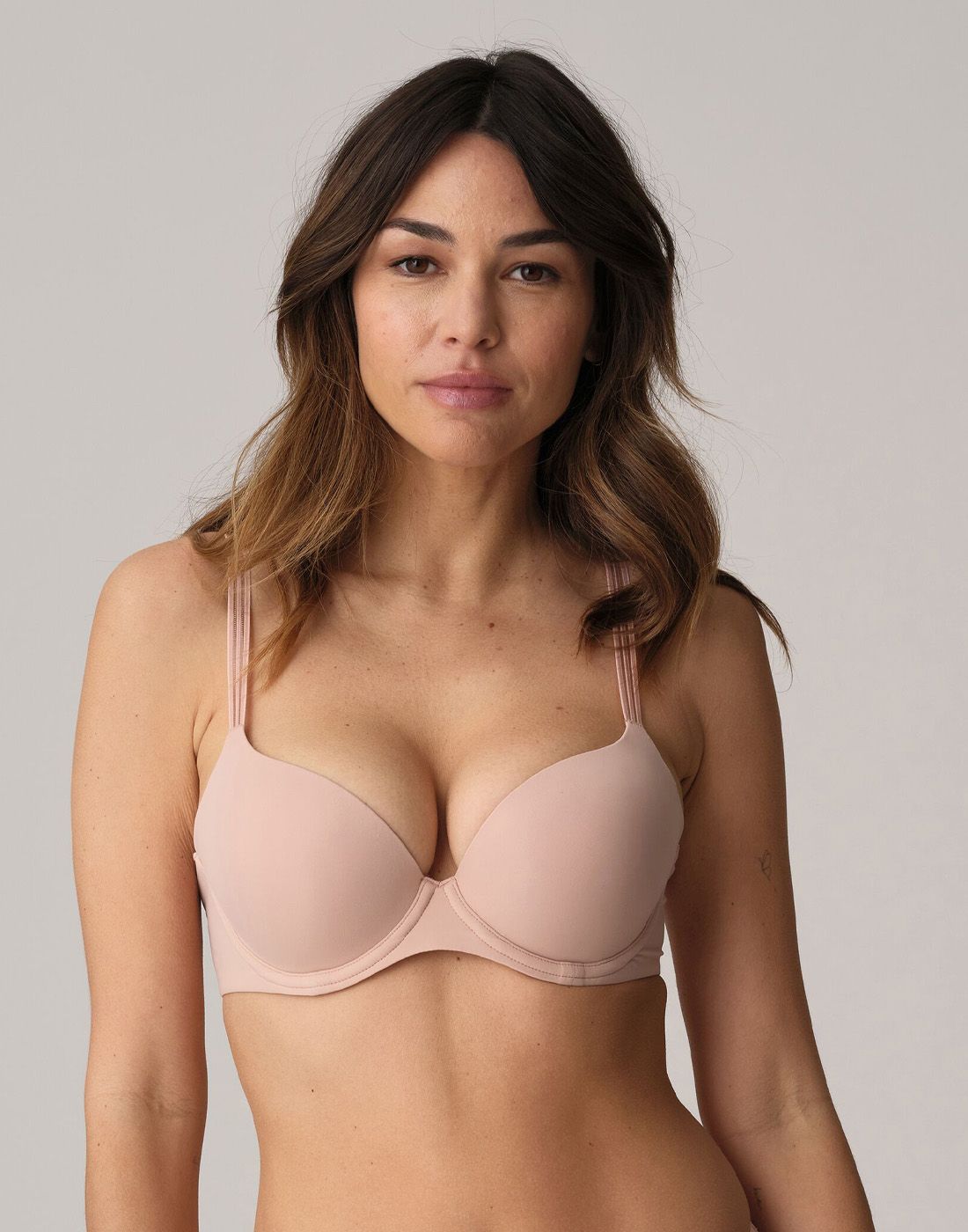 Marie jo louie bh powder rose front Marie jo louie push bh powder rose