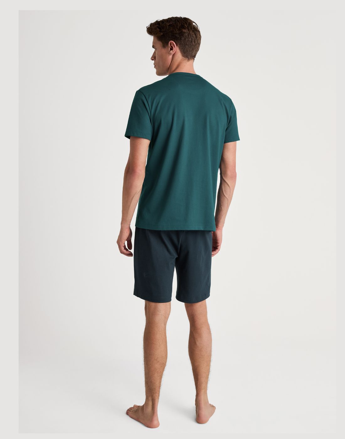 calida herre pysjamas shorts grønn blå3 calida herre kort pysjamas grønn blå