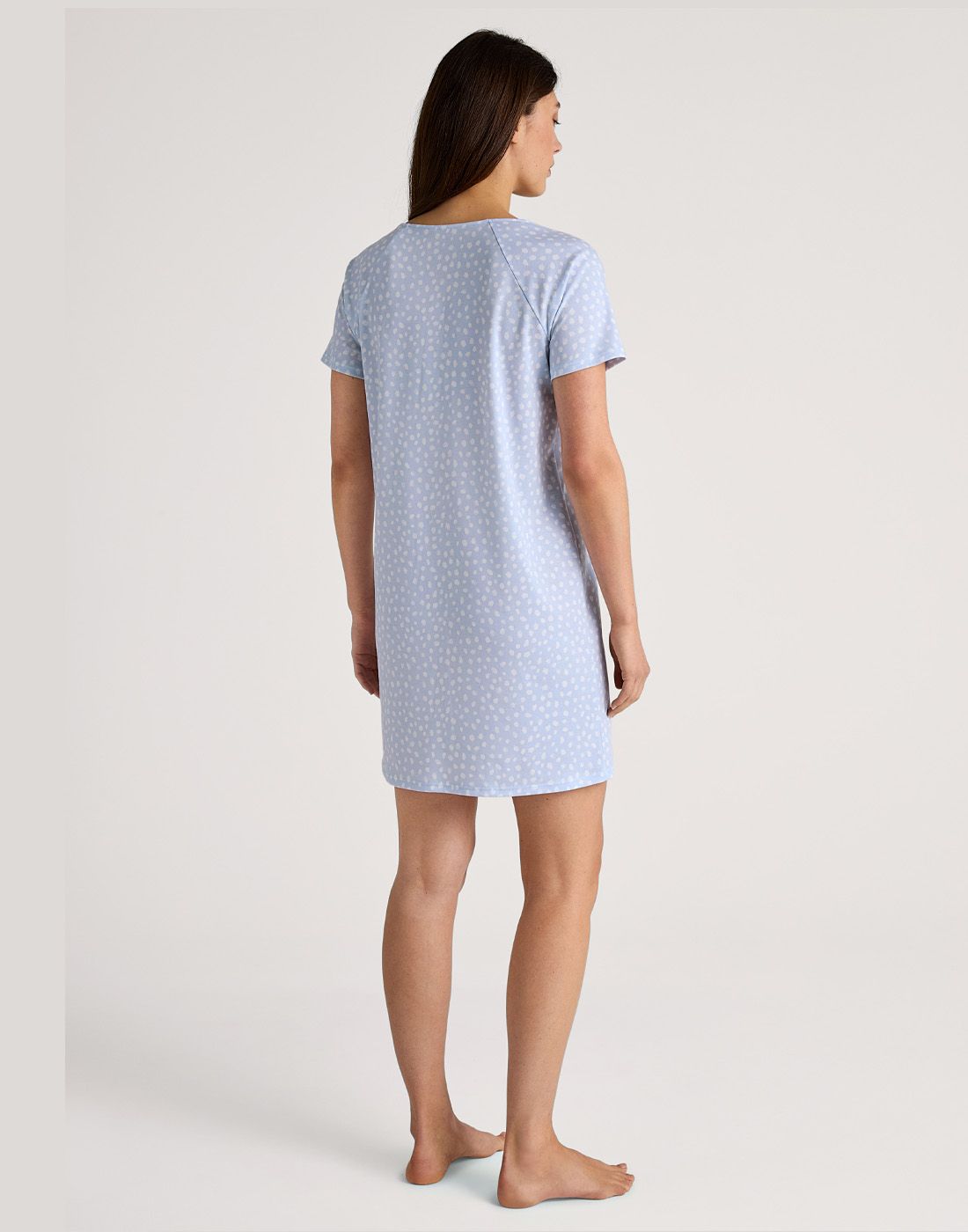 calida nattkjole mønster lyseblå calida favourites sleep nattkjole blå mønster